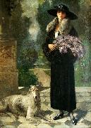 Nicolae Vermont Portret de femeie France oil painting artist